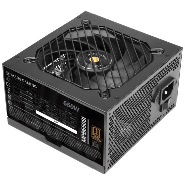 Mars Gaming MPB650SI unité d'alimentation d'énergie 650 W 24-pin ATX ATX Noir