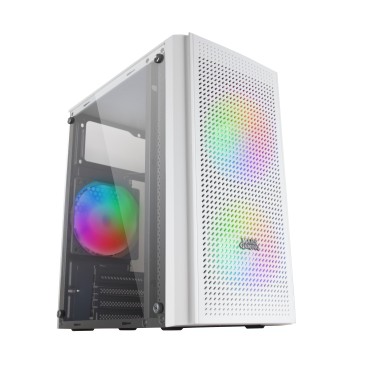 Mars Gaming MC300W unité centrale Mini Tower Blanc