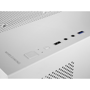 Mars Gaming MC-3TLITEW Mini Tower Blanc