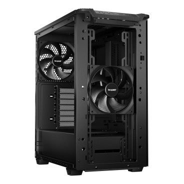 be quiet! Pure Base 501 Noir | Boîtier PC , Mini ATX   Micro ATX   ATX, 2 ventilateurs Pure Wings 3 140 mm PWM