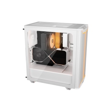 be quiet! Pure Base 501 Blanc | Boîtier PC vitré, Mini ATX   Micro ATX   ATX, 3 ventilateurs Pure Wings 3 140 mm PWM, bande ARGB