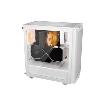 be quiet! Pure Base 501 Blanc | Boîtier PC vitré, Mini ATX   Micro ATX   ATX, 4 ventilateurs Light Wings LX PWM, ARGB