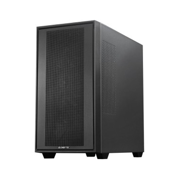 Chieftec Midi Tower GS-03B-BLK-OP, Schwarz Noir