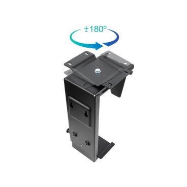 TooQ TQMUD01 support pour unité centrale Support de CPU monté sur bureau Noir