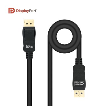 Nanocable 10.15.2501 câble DisplayPort 1 m Noir