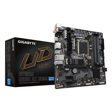 GIGABYTE B760M DS3H AX DDR4 Carte Mère - Prend en charge les processeurs Intel Core de 14e génération, VRM numérique 6+2+1