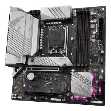 GIGABYTE B760M AORUS ELITE AX Carte Mère - Compatible avec les processeurs Intel Core 14e génération, VRM numérique 12*+1+1