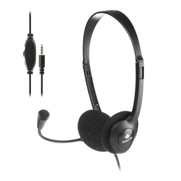 NGS MS103 MAX Casque Avec fil Arceau Appels Musique Noir