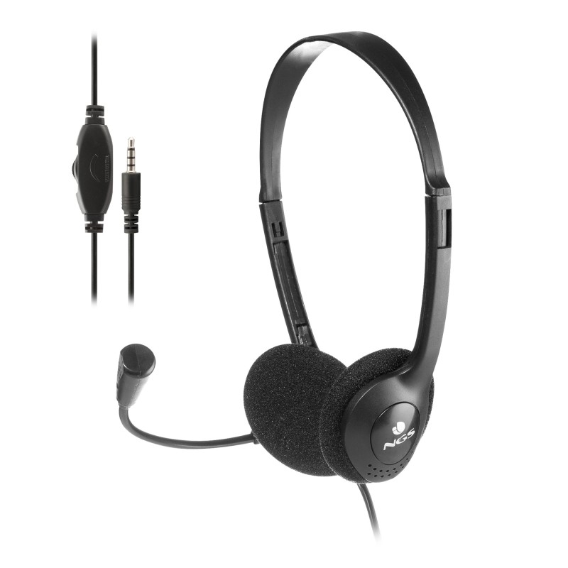 NGS MS103 MAX Casque Avec fil Arceau Appels Musique Noir