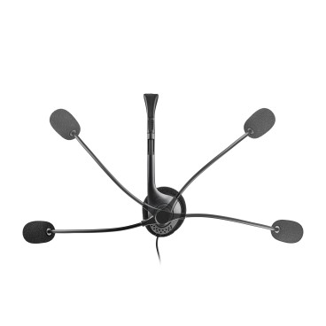 NGS MS103 MAX Casque Avec fil Arceau Appels Musique Noir