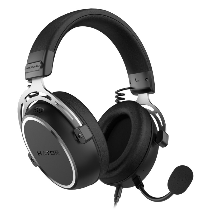 HATOR HYPERGANG 3 Hi-Res Casque Avec fil Arceau Gaming USB Type-C   USB Type-A Noir