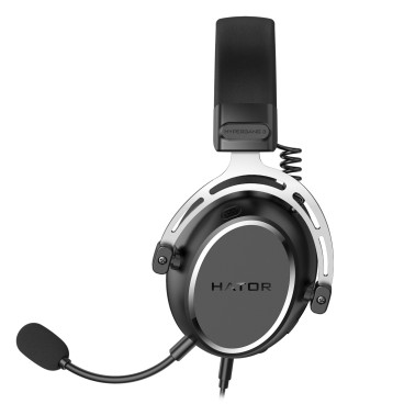 HATOR HYPERGANG 3 Hi-Res Casque Avec fil Arceau Gaming USB Type-C   USB Type-A Noir