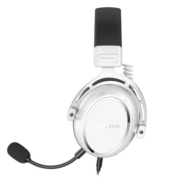 HATOR HYPERGANG 3 Hi-Res Casque Avec fil Arceau Gaming USB Type-C   USB Type-A Blanc