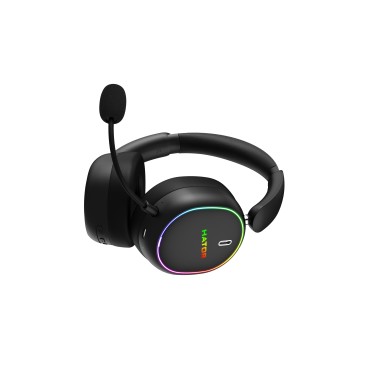 HATOR Phoenix 2 Wireless Casque Avec fil &sans fil Arceau Gaming USB Type-C   USB Type-A Bluetooth Noir