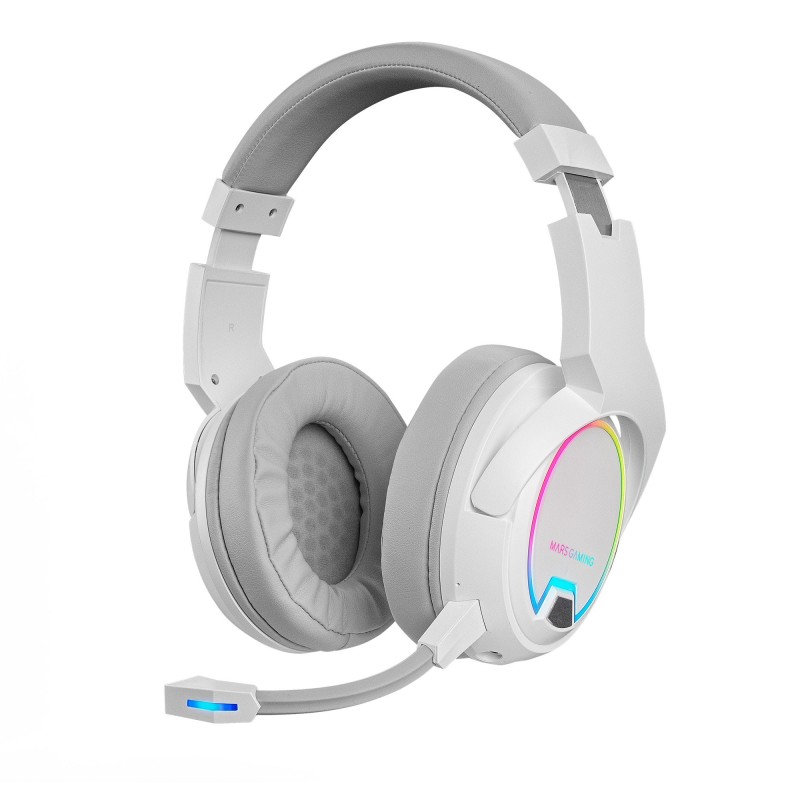 Mars Gaming MHW-100 Casque Avec fil &sans fil Arceau USB Type-C Blanc