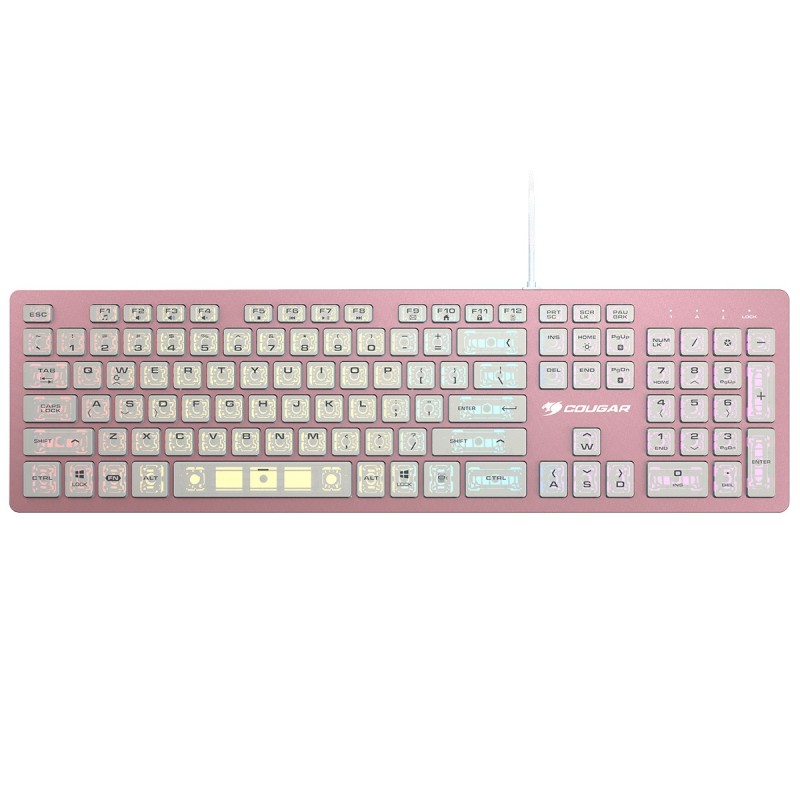 COUGAR Vantar AX clavier Gaming USB AZERTY Français Rose