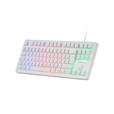 Mars Gaming MK023W clavier USB AZERTY Français Blanc