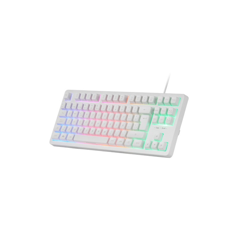 Mars Gaming MK023W clavier USB AZERTY Français Blanc