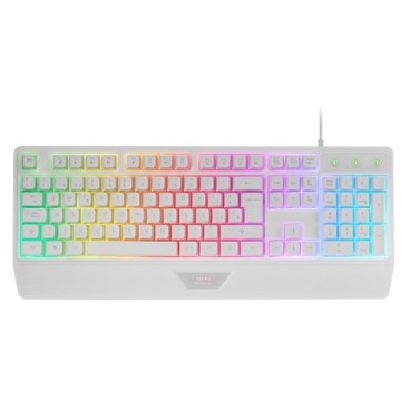 Mars Gaming MK124 clavier USB Français Blanc