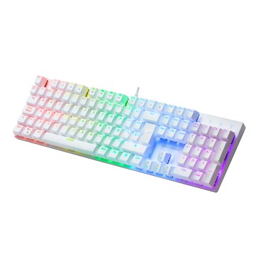 Mars Gaming MK422 clavier USB AZERTY Français Blanc
