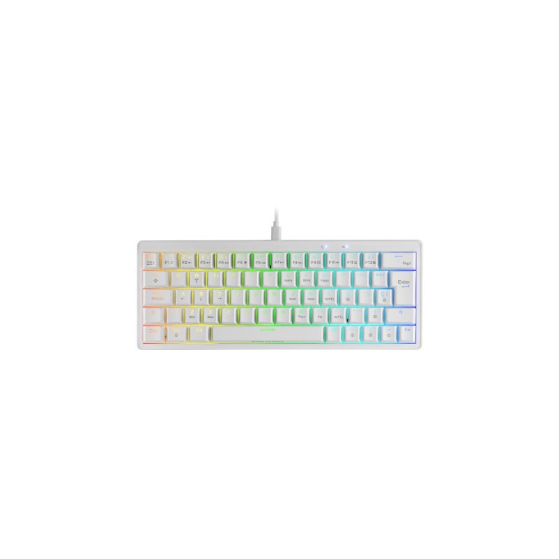 Mars Gaming MKMINIPRO clavier USB Français Blanc