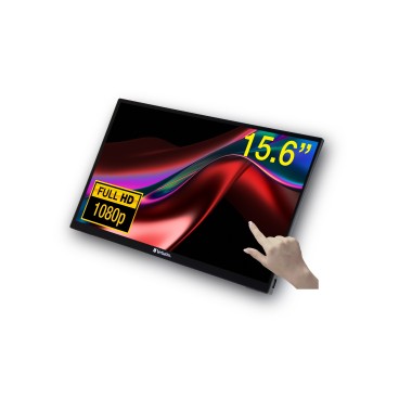 Verbatim 49592 écran plat de PC 39,6 cm (15.6") 1920 x 1080 pixels Full HD LCD Écran tactile Noir