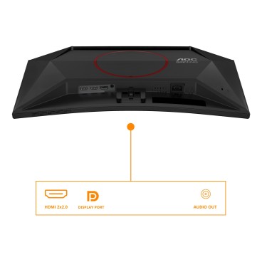 AOC G4 C24G42E écran plat de PC 59,9 cm (23.6") 1920 x 1080 pixels Full HD LED Noir, Rouge