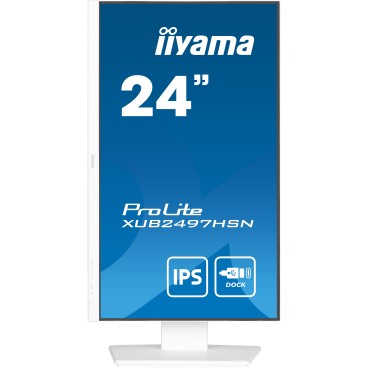 iiyama ProLite XUB2497HSN-W1 écran plat de PC 60,5 cm (23.8") 1920 x 1080 pixels Full HD LED Blanc