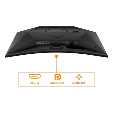 AOC G4 CQ32G4VE écran plat de PC 80 cm (31.5") 2560 x 1440 pixels Quad HD LCD Noir, Gris