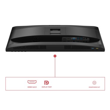 AOC U34E2M écran plat de PC 86,4 cm (34") 3440 x 1440 pixels Wide Quad HD Noir