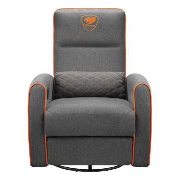 COUGAR CGR-FDF-GRO Fauteuil de gaming Chaise avec assise rembourrée Gris, Orange