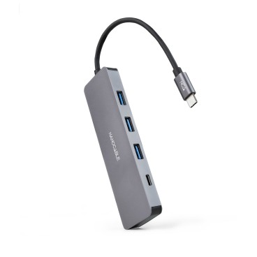 Nanocable 10.16.4409 hub & concentrateur USB 3.2 Gen 1 (3.1 Gen 1) Type-C 5 Mbit s Gris