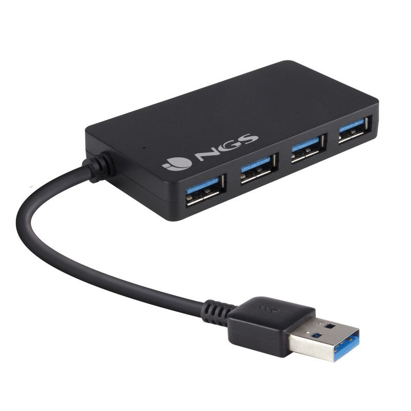 NGS iHub 3.0 USB 3.2 Gen 1 (3.1 Gen 1) Type-A 5000 Mbit s Noir