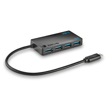 NGS WONDER IHUB4 USB 3.2 Gen 1 (3.1 Gen 1) Type-A 480 Mbit s Noir