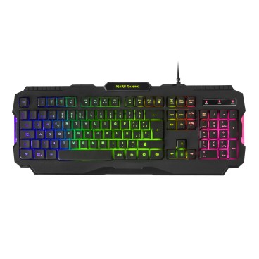 Mars Gaming MCPRGB2FR clavier Souris incluse USB AZERTY Français Noir