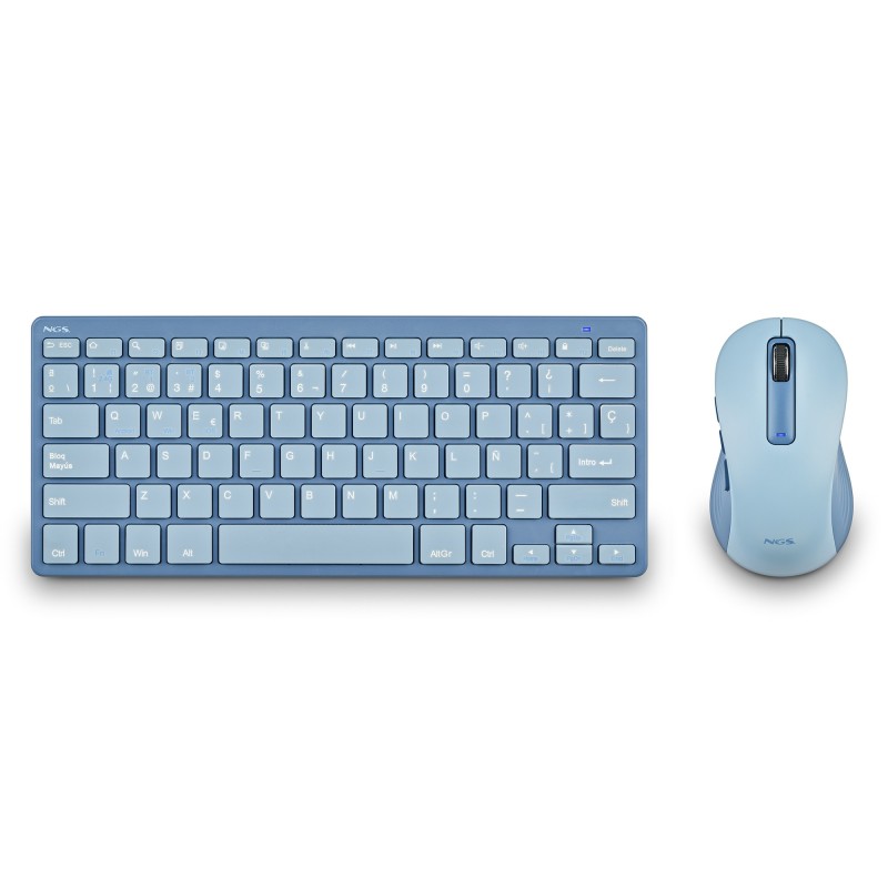 NGS FANTASY (AZERTY, FR) clavier Souris incluse Universel RF sans fil + Bluetooth Français Bleu