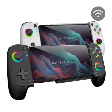 Mars Gaming MGPXW accessoire de jeux vidéo Blanc Bluetooth USB Manette de jeu Analogique Numérique Android, Nintendo Switch,
