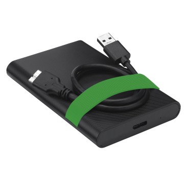 Verbatim 53110 disque dur externe 320 Go 5400 tr min 2.5" Micro-USB B 2.0 3.2 Gen 1 (3.1 Gen 1) Noir, Vert