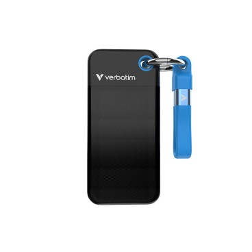 Verbatim Pocket SSD 2 To USB Type-C 3.2 Gen 2 (3.1 Gen 2) Noir, Bleu