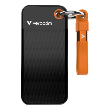 Verbatim Pocket SSD 2 To USB Type-C 3.2 Gen 2 (3.1 Gen 2) Noir, Orange