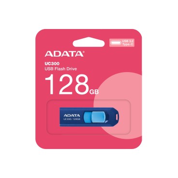 ADATA UC300 lecteur USB flash 128 Go USB Type-C 3.2 Gen 1 (3.1 Gen 1) Bleu