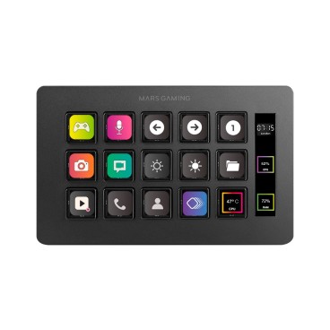 Mars Gaming MSD-ONE Noir 15 boutons