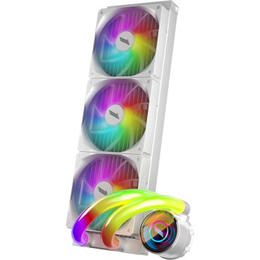 1STPLAYER MT(IS)-360-WH système de refroidissement d’ordinateur Processeur Refroidisseur de liquide tout-en-un 12 cm Blanc