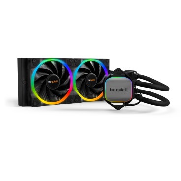 be quiet! Pure Loop 2 FX 240 mm | Système de refroidissement liquide tout-en-un, 240 mm, noir, socket Intel et AMD, ARGB