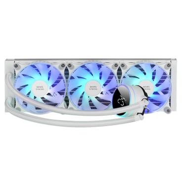 Mars Gaming ML-LCD360W Processeur Kit de refroidissement du liquide 12 cm Blanc 1 pièce(s)