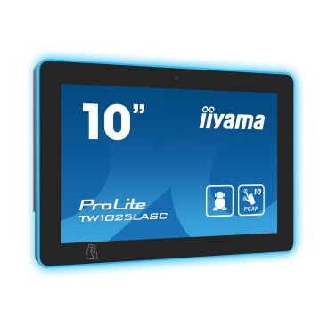 iiyama TW1025LASC-B1PNR écrans d’affichage de salle de réunion 25,6 cm (10.1") 1280 x 800 pixels LED 802.11b, 802.11g, Wi-Fi 4