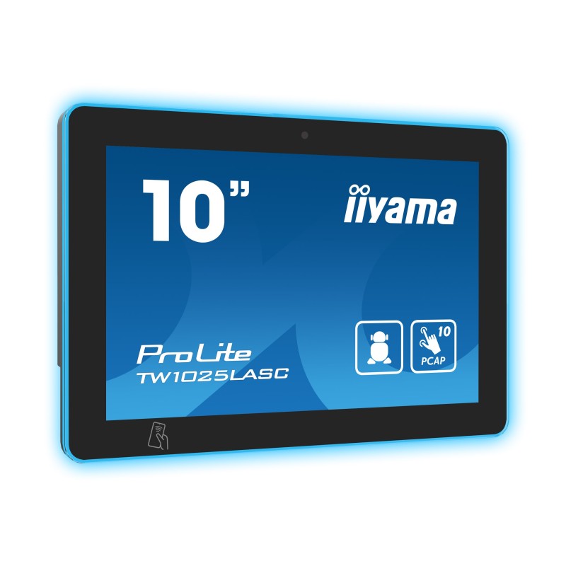 iiyama TW1025LASC-B1PNR écrans d’affichage de salle de réunion 25,6 cm (10.1") 1280 x 800 pixels LED 802.11b, 802.11g, Wi-Fi 4