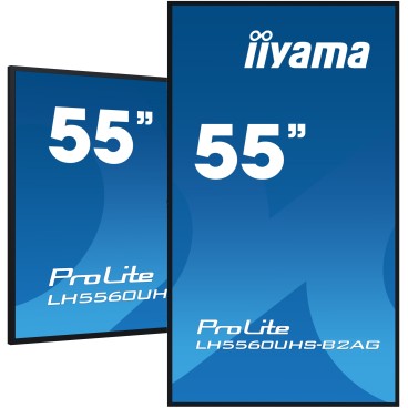 iiyama LH5560UHS-B2AG Écran d'affichage dynamique Carte A numérique 138,7 cm (54.6") LED Wifi 500 cd m² 4K Ultra HD Noir