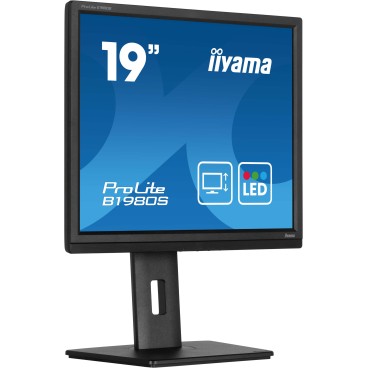 iiyama ProLite B1980S-B1 écran plat de PC 48,3 cm (19") 1280 x 1024 pixels VGA LED Noir