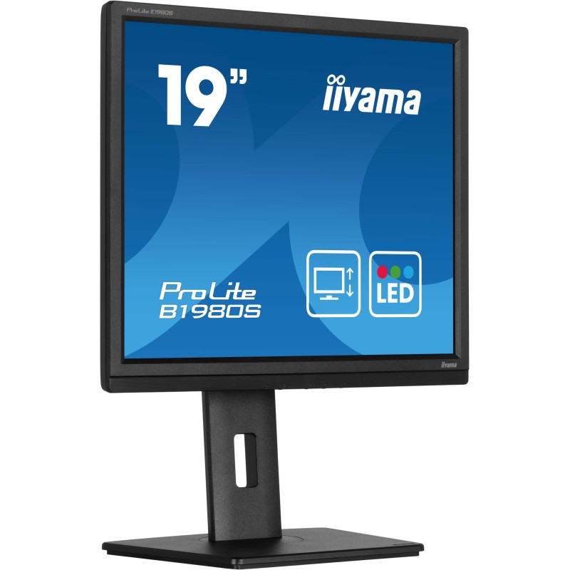 iiyama ProLite B1980S-B1 écran plat de PC 48,3 cm (19") 1280 x 1024 pixels VGA LED Noir